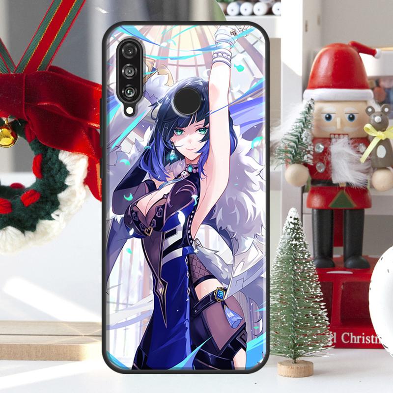 Yelan Genshin Impact For Huawei Nova 12i 11i 8i 12s Y73 Y72 Y61 Y91 Y90 Y70 Y60 9 10 SE P60 Pro P30 P40 Lite Case
