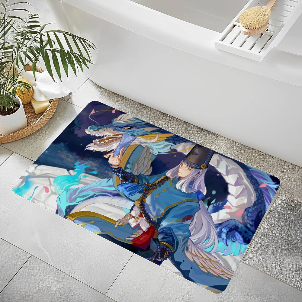 Card Based Game Onmyoji Bathroom Mat Kids Room Bedroom Decoration Balcony Anti-Slip Doormat Living Room Welcome Rug