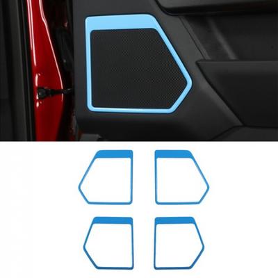 Light Blue Interior Door Speaker Horn Frame Decor Cover Trim For Ford F150 +