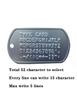 Acciaio Inossidabile Il Distintivo Militare Set da 2 Collane Personalizzabili Stile Esercito con Catena a Pallina Silenziatori Collane Personalizzate