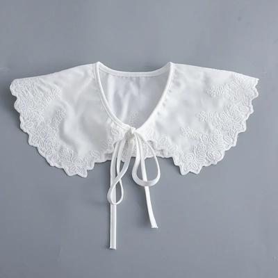 Koreański Duży Kołnierz Faux Collar Na Ramiona Szal Damskie Zdejmowany Bluzki Koszule Odpinany Kołnierzyk Biżuteria Szyjna Faux Collar