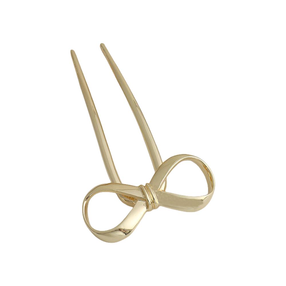 

Головной убор Бантконт Палочка для волос Винтажный U-образный Головной убор Античный Металлический Бант Заколка для волос Аксессуар для волос золотой