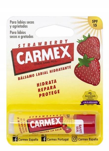 Carmex Erdbeer Lippenbalsam, Feuchtigkeitsspendend, LSF 15, Erdbeer 4.25