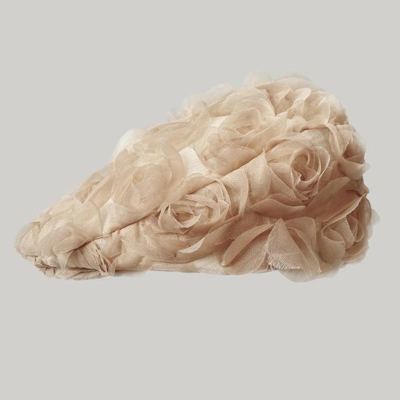 Fashion Rose Flowers Berets for Women Girls Reversible Forward Hats Korean Vintage Newsboy Caps Outdoor Travel Photo Painter Hat