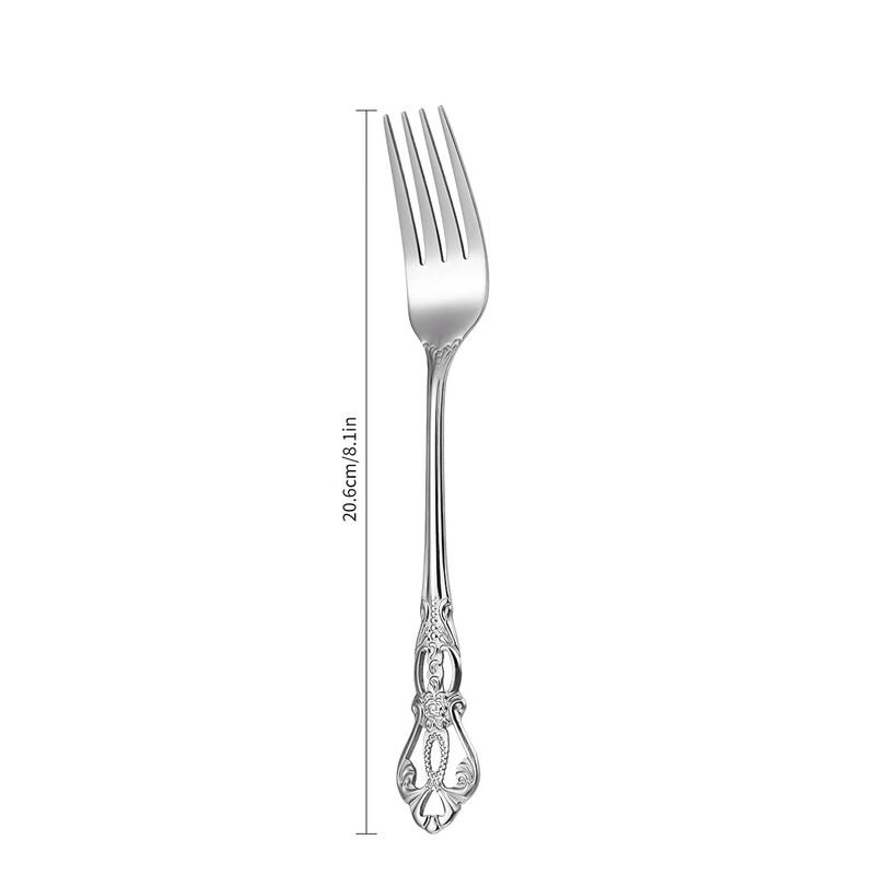 Retro Hollow Relief Dinner Forks