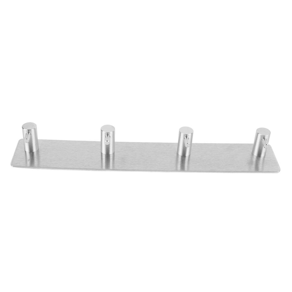 Wall Hook Rack 304 Stainless Steel Adhesive Wall Mounted Coat Hanger Heavy Duty Metal Hook Hat Towel Hanging Hooks for Bathroom Kitchen