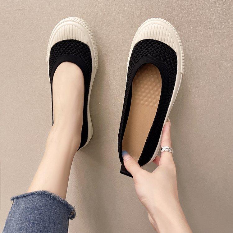 

Плоские кожаные повседневные туфли для сёрфинга с сетчатой дышащей поверхностью, дышащие, прохладные и лёгкие 35 чёрный