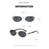 Popular Fashion Women Men Shades Oval Sun Glasses For Female Male Summer Traveling UV400 Rimless Sunglasses