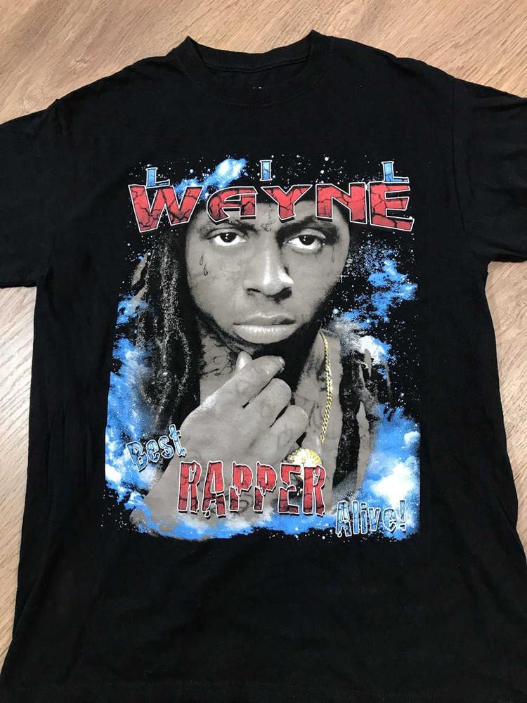 Black Lil Wayne Best Rapper Alive Black Unisex Shirt Adult Tee BS153 Unisex T-Shirt XL