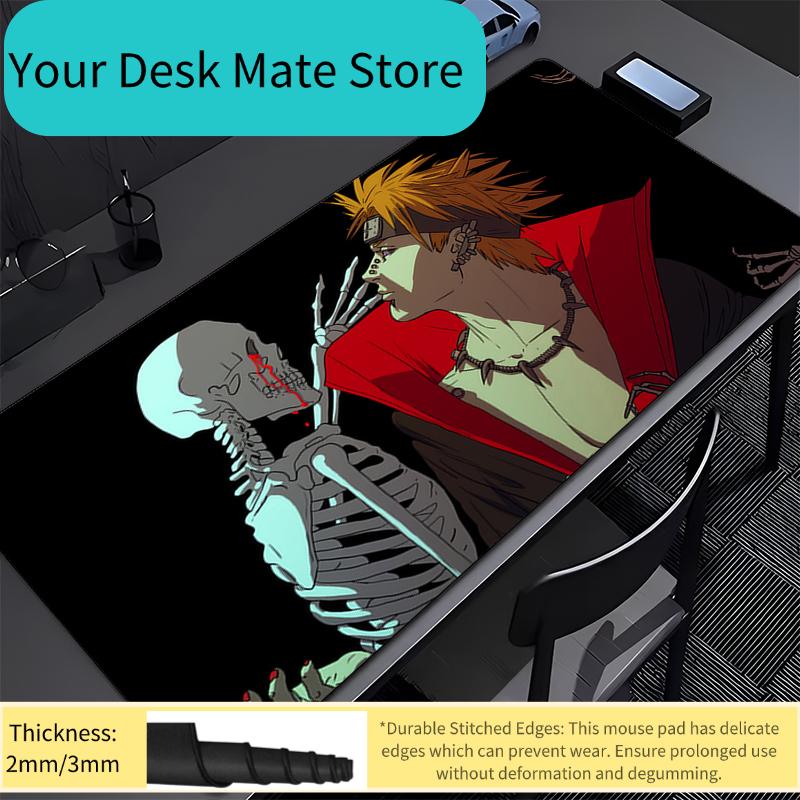 Office Mouse Pad Naruto Pain Gaming Accessories Gabinete Gamer PC Computer Desk Mat Non Slip Keyboard Pad Tablet Rubber Mousepad