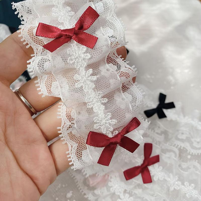 Bow Stretch Lace Lace Lolita Skirt Cuffs Accessories Pet Curtain Decoration Diy Embroidery