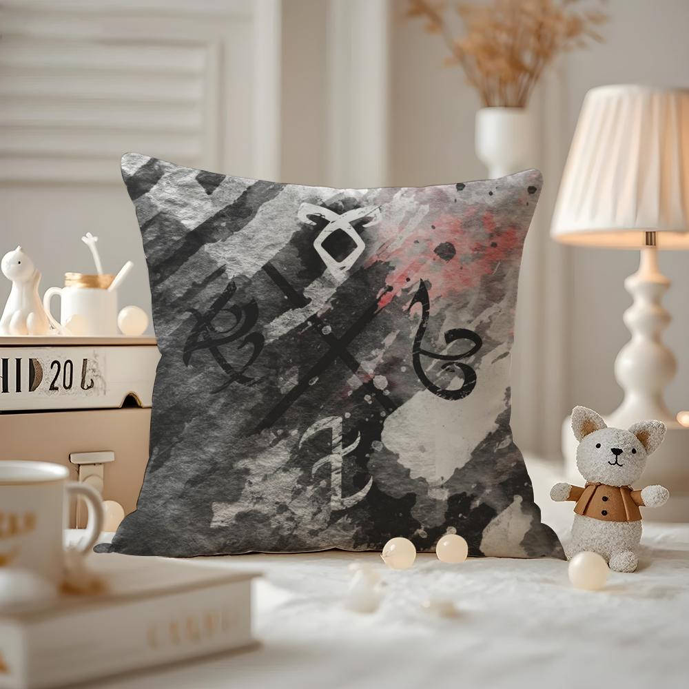 Hot TV SShadowhunters Cushion Cover Antidustmite Pillowcase Invisible zipper silky short plush Sofa cushion cover