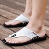2020 new men's fly-woven breathable sandals slippers flip-flops 2025 straight hair