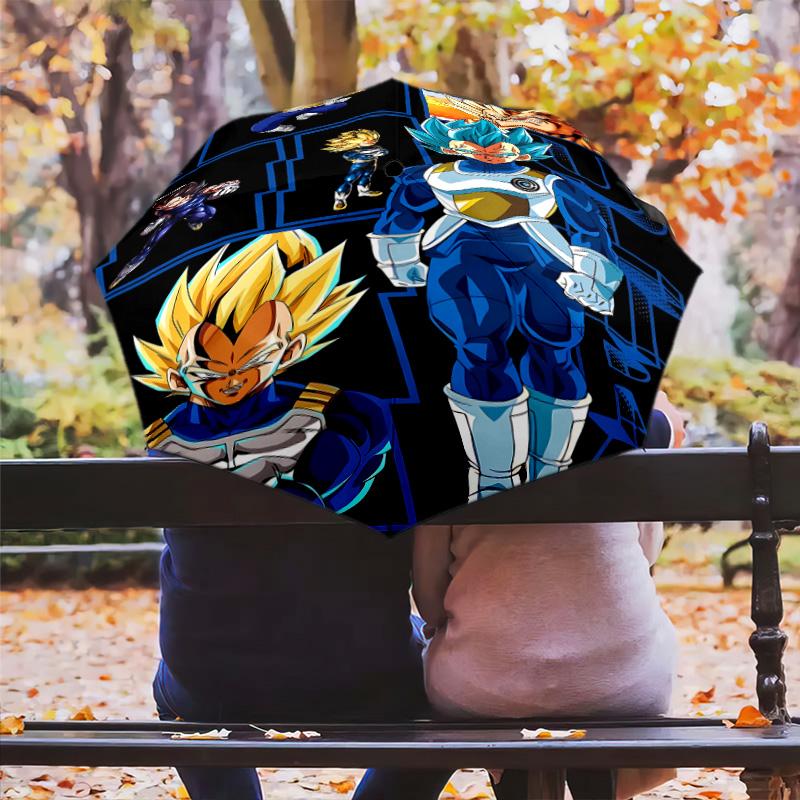 1 PC Automatic Folding Umbrella - Dragon Ball Super Pattern Portable Foldable Design With 8 Ribs Christmas Birthday Gifts