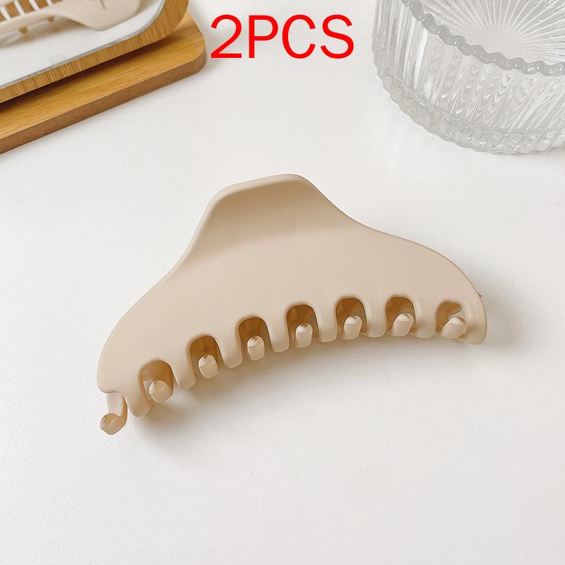 2 ΤΕΜ Premium Σετ Κεφαλών Νέο Γυναικείο Κλιπ Κλιπ Νύχι Μόδας Καφέ Μαύρο Ακρυλικό Μεγάλες Φουρκέτες Claw For Lady Clip Barrette Αξεσουάρ μαλλιών