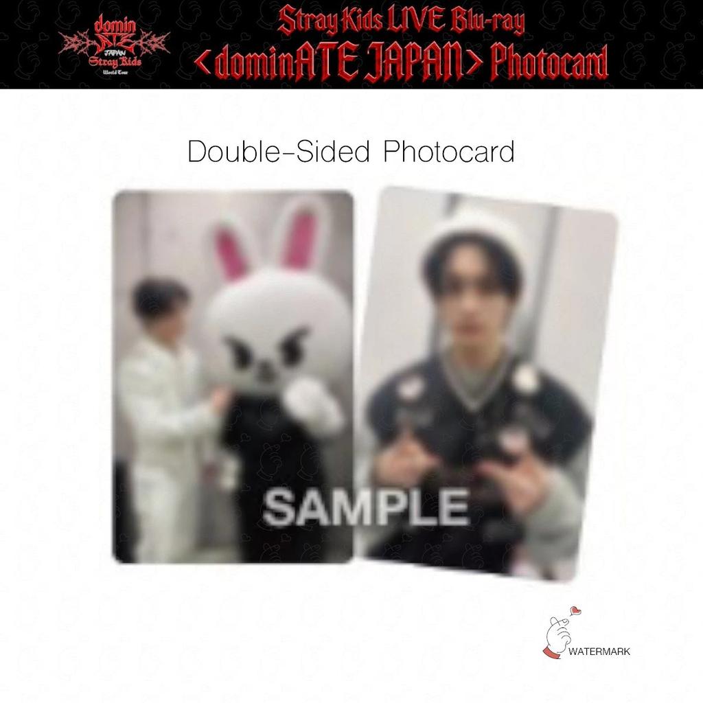 PRE-ORDER Stray Kids World Tour dominATE JAPAN LIVE Blu-ray RAKUTEN POB Double-sided Photo Card Backing Card OFFICIAL