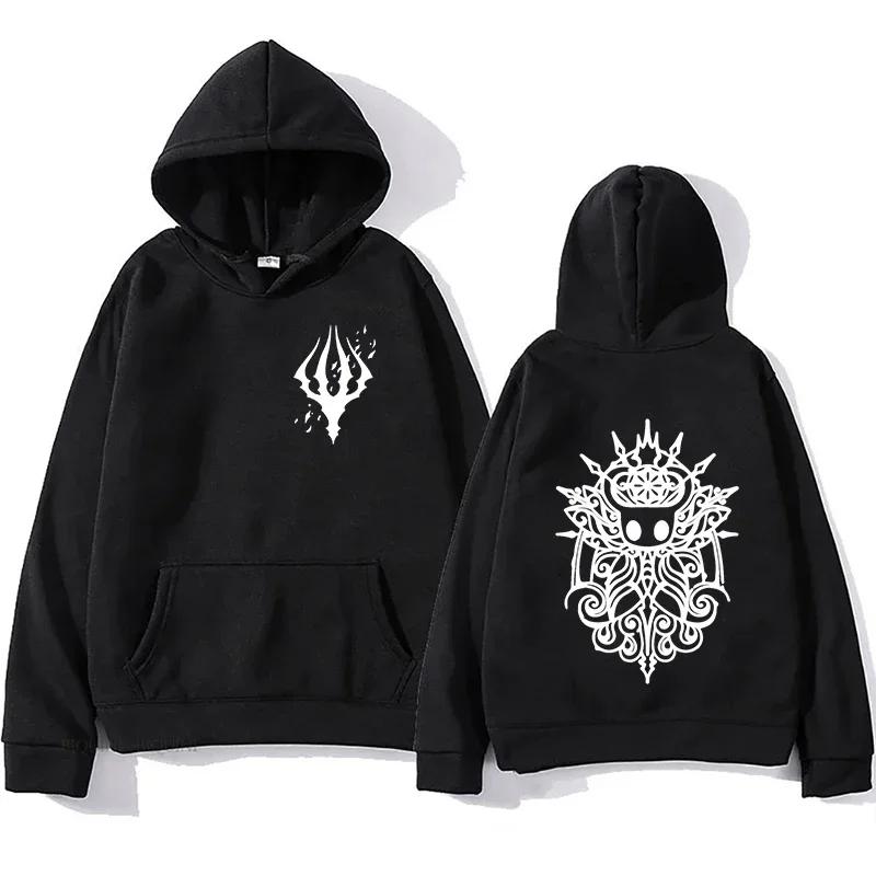 Spiel Hollow Knight Herren Hoodie Herren Damen Lässig Mode Übergroß Frühling Herbst Pullover Sweatshirt Cosplay Kleidung O-Ausschnitt Kapuzenpulli