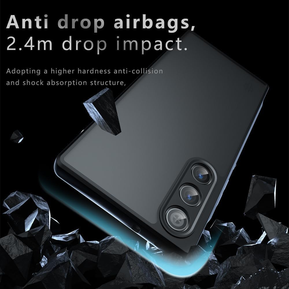 Frosted Matte Case for ZTE Nubia Red Magic 10 Air Cover Shockproof Translucent Skin-Touch Hard Back Shell Frame Fundas
