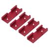 4PCS T Track Intersection Parts Aluminum Alloy Woodworking Cross Track Connector for Carpenter