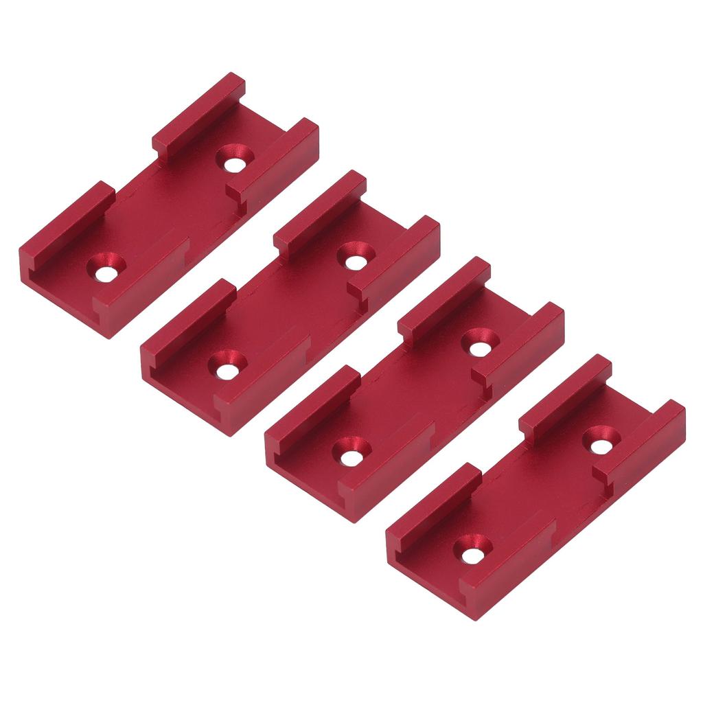 4PCS T Track Intersection Parts Aluminum Alloy Woodworking Cross Track Connector for Carpenter