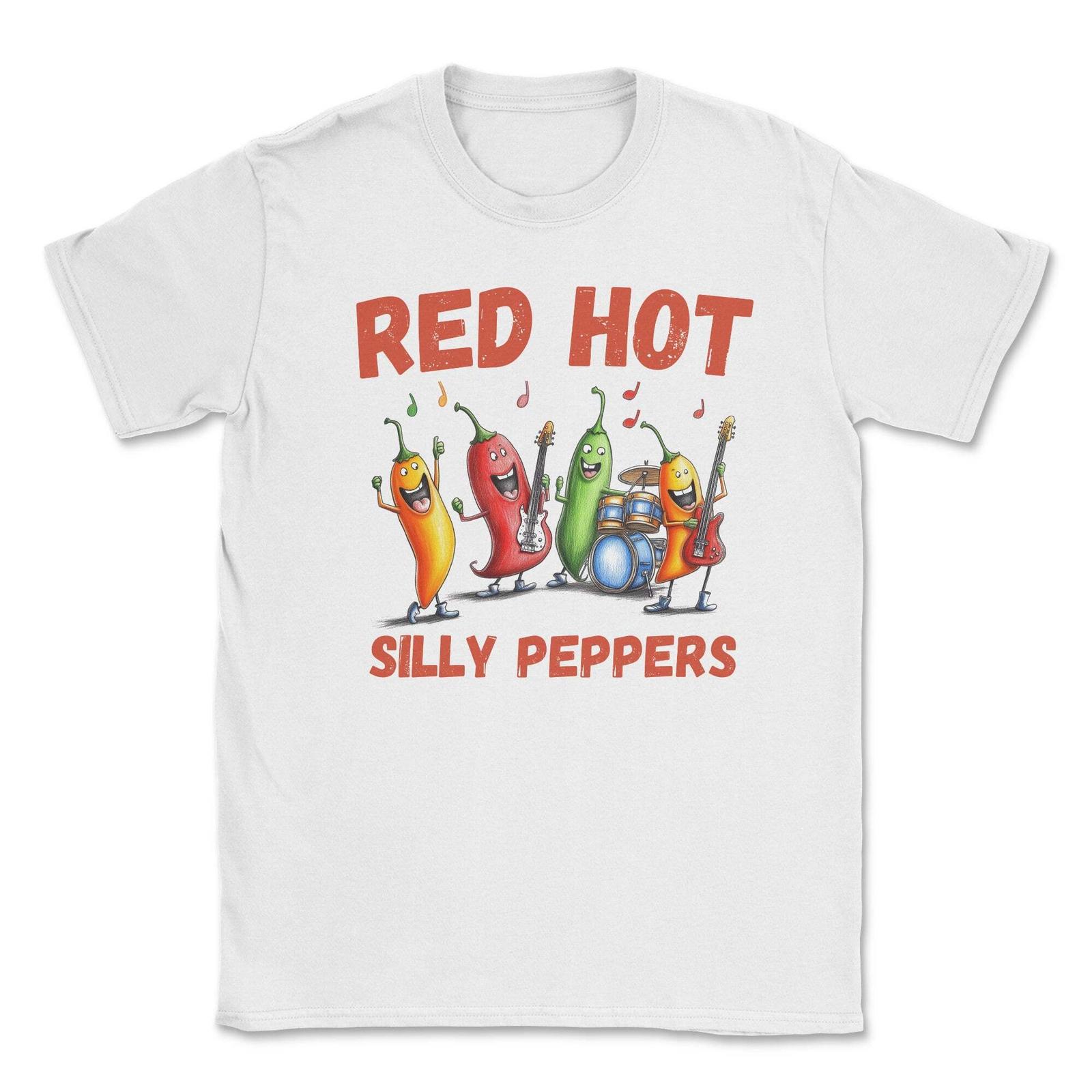 Футболка Red Hot Silly Peppers, смешная музыкальная пародия, унисекс футболка S разноцветный