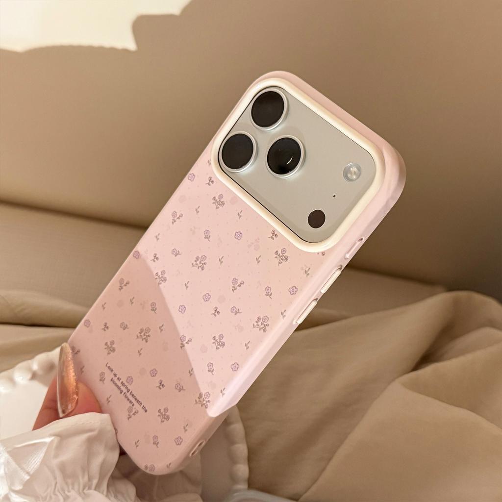 Spring and summer floral pattern iPhone 17 Pro Max phone case, iPhone 16 fresh style, 14 shockproof, 13 compatible, 15 soft case