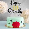 2Pcs Black Gold Happy 10 Birthday Cake Topper Hello 10 Cheers 10 10 Years 10 Loves & Wishes Party Decorations for Birthday Party