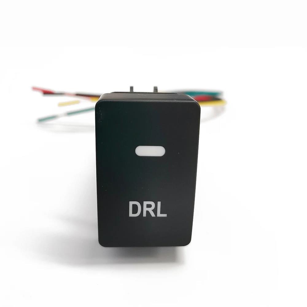 1PC Car LED DRL Front Rear Fog Lamp Radar Music Power Button Switch with Wire For Honda Civic CRV 2017 - 2021 Accessories Switches4