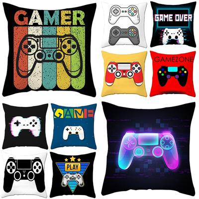 Gift for Boy Gamer Print Pillowcase Bedroom Decorative Polyester Cushion Cover  Pillows Decor Home Linen Pillow Case