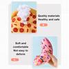 Pet Squeaky Toys Plush Doughnut Pizza Shape Dog Toy Small Medium Large Dogs Cleaning Teeth Toy Puppy Chew Sound Toy Pet Supplies