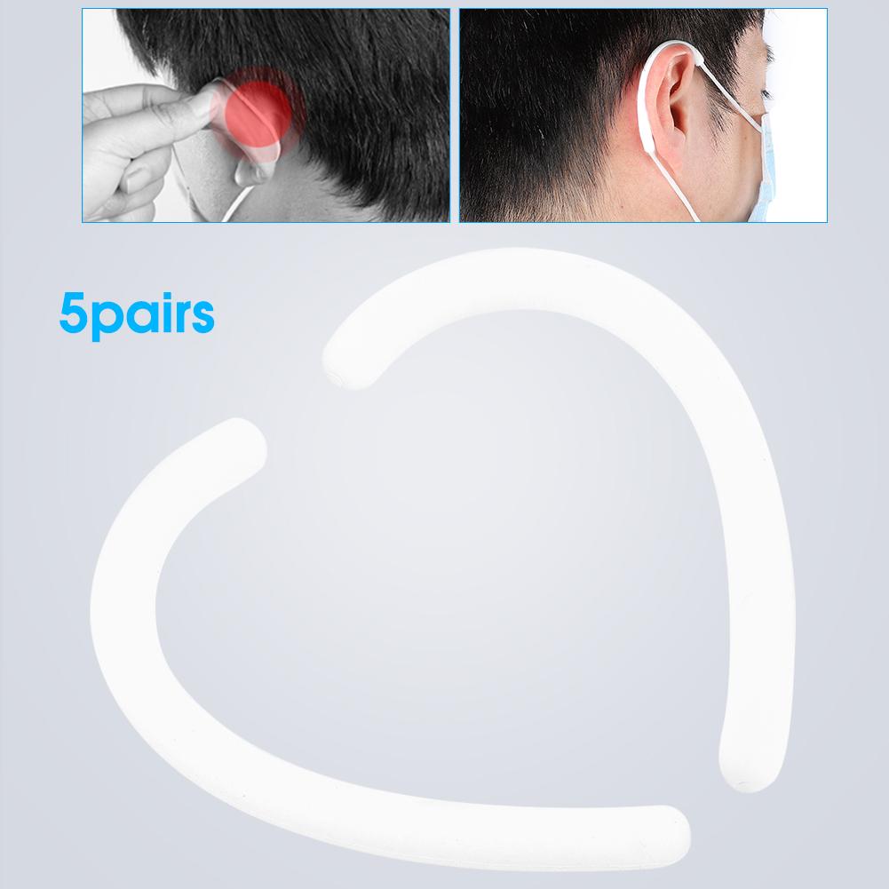 5Pairs Silicone Ear Protection Hook Earloop Cover Protector Earmuffs