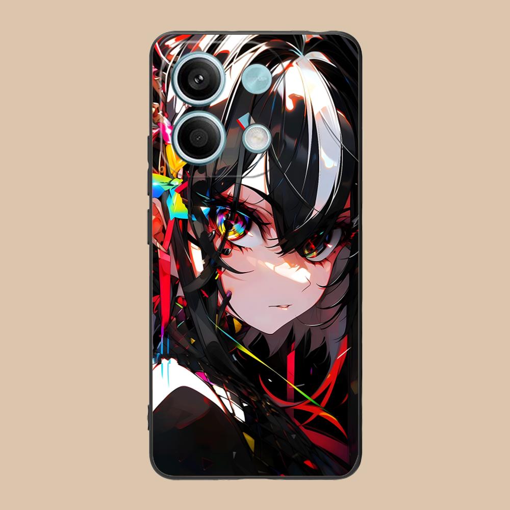 Anime Punk Girl Phone Case for POCO M6 M5 M4 M3 X7 X6 X5 X4 X3 F6 F5 F4 Pro GT 5G Colour Printing Protective Pretty Luxury Cover