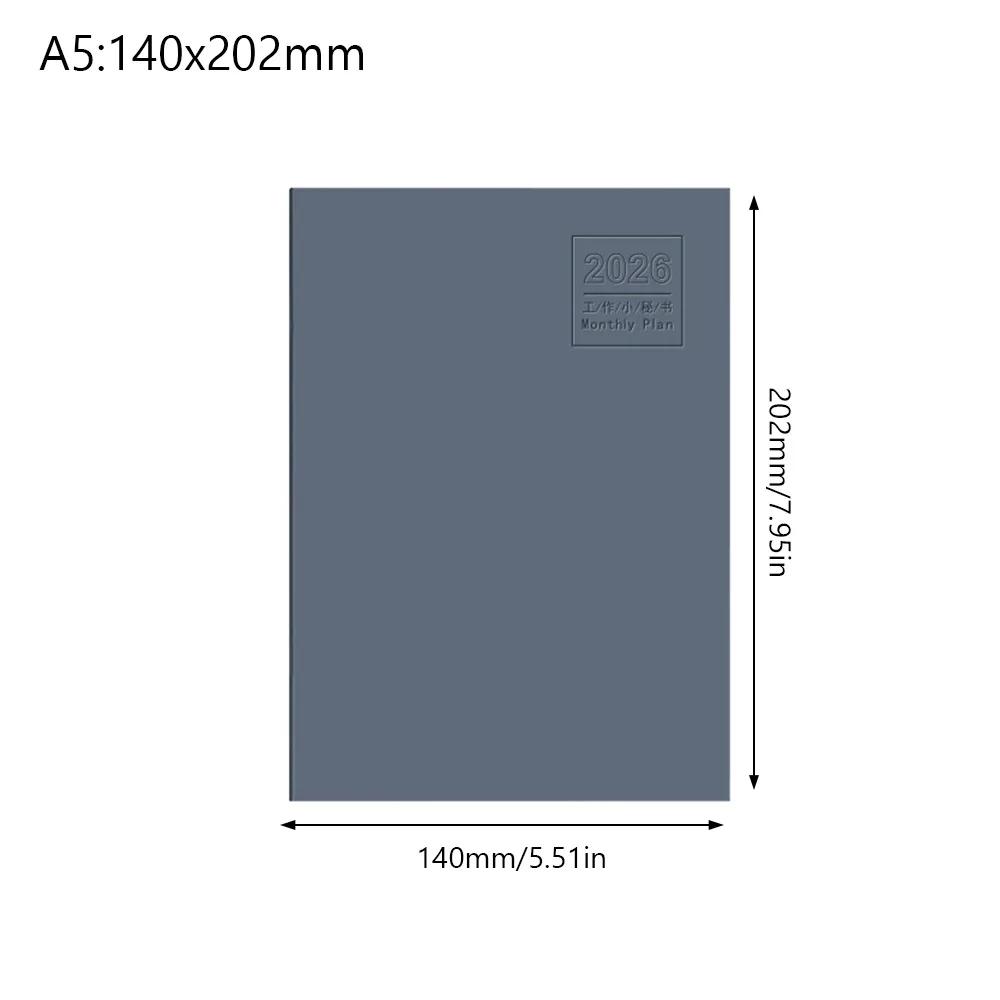 A4 A5 2026 Schedules Notebook 24 Sheets Learning Plan Planner Notebook Work Efficiency Life Check-in 2026 Calendar Planner