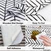 Boho Peel and Stick Wallpaper Stripe Herringbone Black White Vinyl Self Adhesive Room Decor Contact Paper 45cm wide