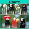 No Face Man Holding Umbrella Sitting Posture Hat Mini Model Desktop Ornament For Family Fun