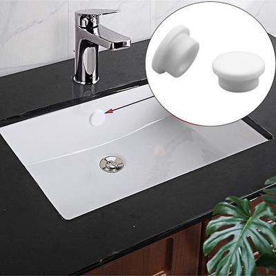 5 Pièces Couvercles de Trop-plein pour Lavabo Inserts Anneau Rond Cache-Trou d'Évier Accessoires de Salle de Bain