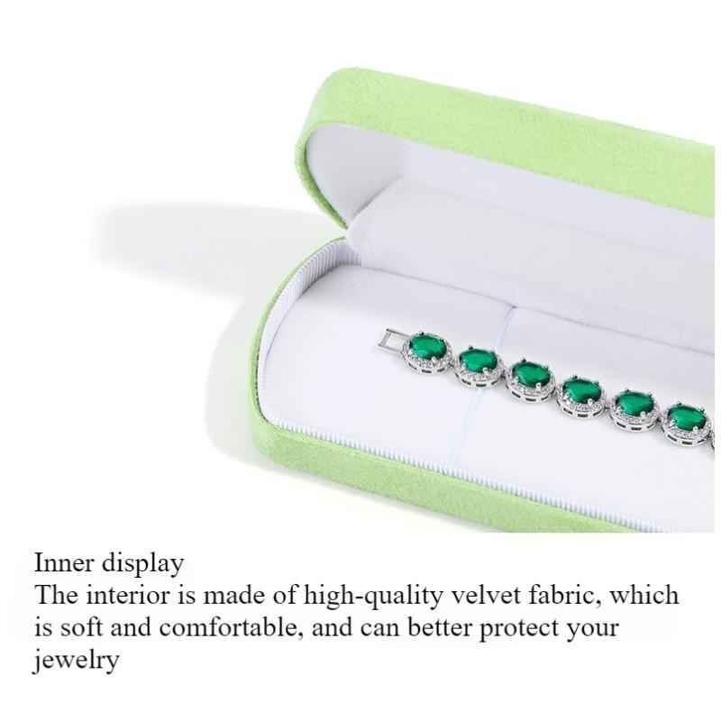 Elliptical Big Belly Deer Skin Velvet Jewelry Box, Iron Box Jewelry Box, Ring Pendant Jewelry Bracelet Bracelet Box