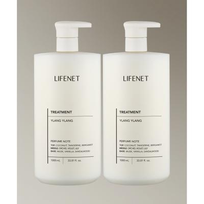 Lifenet [2 paquets] Soin Parfumé Réparateur Cheveux Abîmés 1000ml