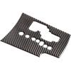 Real Soft Carbon Fiber Car Center Console Gear Shifter Panel Trim Frame Sticker,Fit for Toyota Old RAV4 2006-2012 Car Decoration Accessories (Black