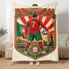 1pc Blanket - Cristiano Ronaldo Print Design,Lightweight Blanket for Sofa,Bed- Soft &Warm,Gift for All Seasons