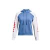 Color Block Fleece Hoodie Women Blue 1365861-488