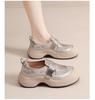 Women's Retro Leather Slip-On Sneakers - Breathable Spring/Summer Casual Low-Cut Shoes