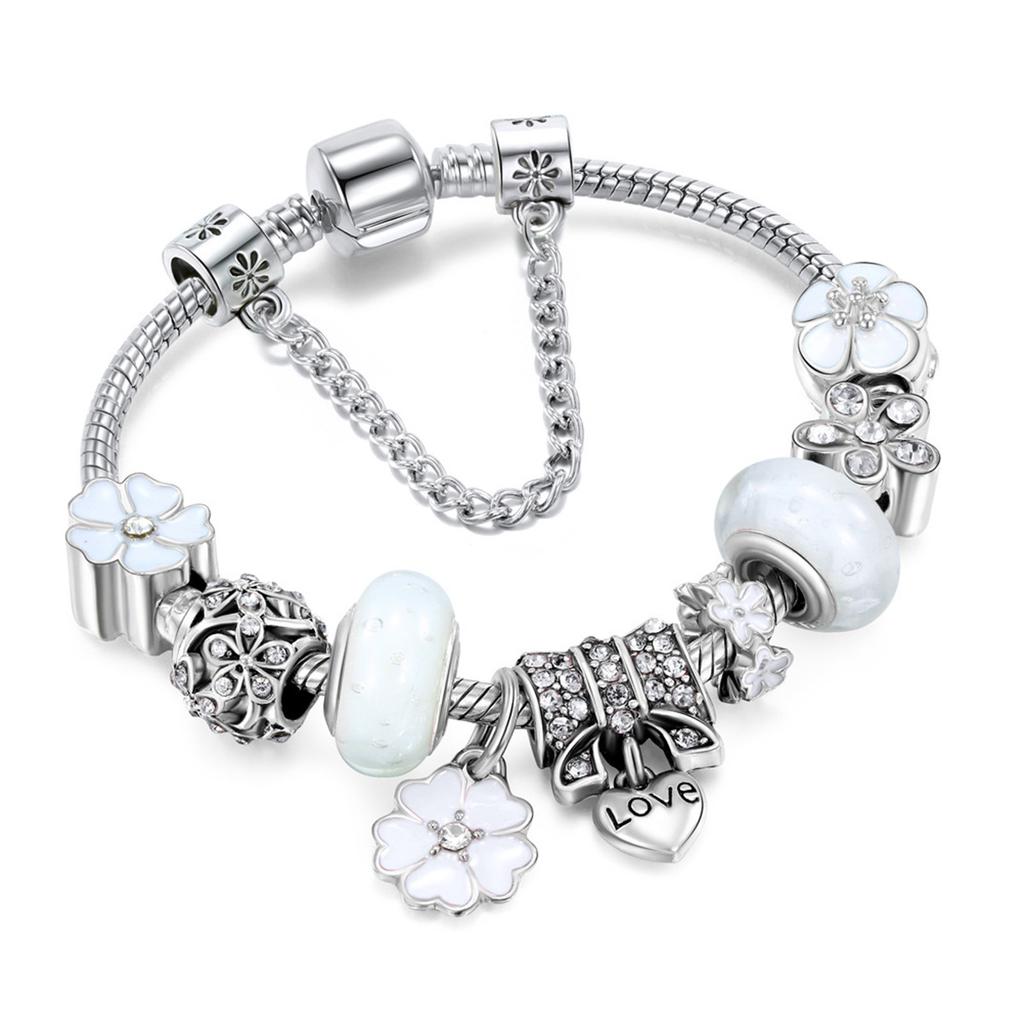 Fashion DIY Crystal Rhinestone Bracelet Personalized Beaded Chain Accessory for Women Girls Gift