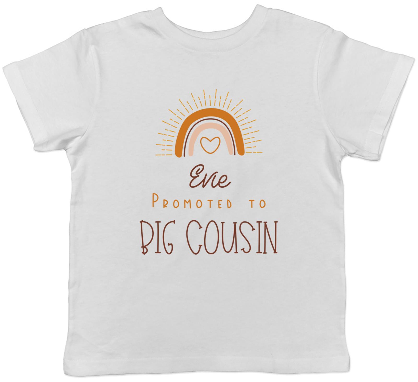 Personalised Promoted To Big Cousin Kids T-Shirt Any Name Children Boy Girl Gift 150