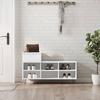 Vidaxl Shoe Rack, White, 102X36X60 Cm, Wood-Based Material