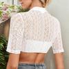 Women's Short Sleeve Lace Trimmed Oktoberfest Blouse - Casual Layering Top for Bavarian Festival Party Lightweight Comfort
