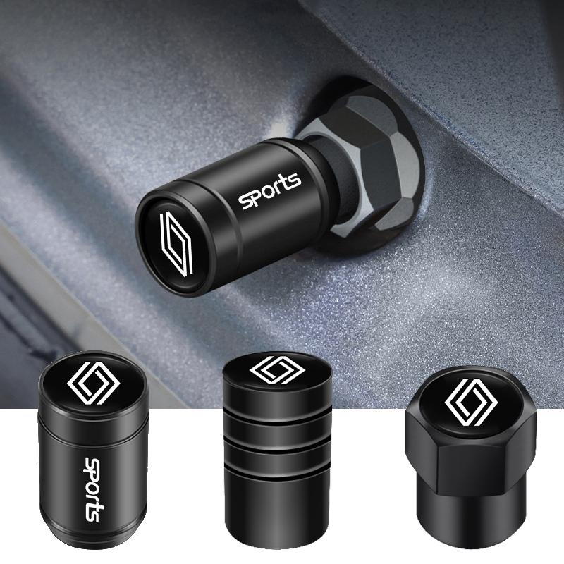 4Pcs Metal Car Wheel Tire Valve Caps Stem Cover For Renault Megane 3 2 4 Clio4 5 Captur Trafic Scenic2 AuGstral Kangoo Arkana Kad