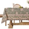 Vintage Floral Print Tablecloth Waterproof Stain Resistant Wrinkle Free Table Cover for Dining Kitchen Party Banquet Home Decor