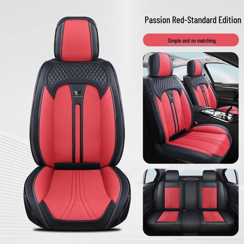Breathable Leather Car Seat Cover Cushions for All Seasons
