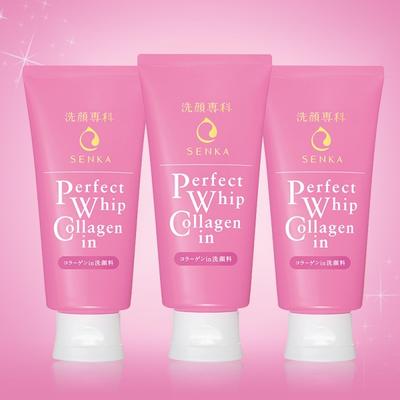 Senka Perfect Whip Collagen In Cleansing Foam 120g X 3 Set
